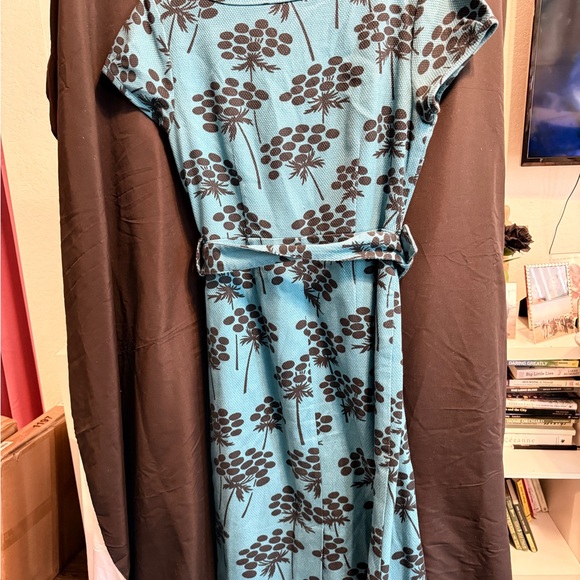 Boden “Martha” Day Dress – Blue Palm Print – UK12 / US8 - Picture 11 of 13